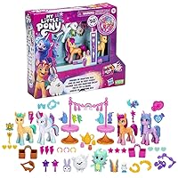 Make Your Mark Friends of Maretime Bay Toy, 4 Pony Figures and Accessories, for Children 5 and Up