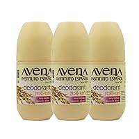 Avena Instituto Español Deodorant Roll-On, 3 pack, 2.5 Oz each, 3 Bottles
