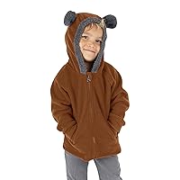 Soft Jacket for Boys Girls Fleece Sweatshirt Jacket Outerwear Coat Fall Winter Zip Up Boys Winter Coats with Snow