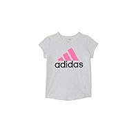 adidas Girls' Essential Heather Tee S24(Big Kid)