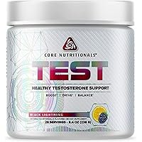 Core Nutritionals Platinum Test, Includes 3.6 Grams Calcium D-Aspartic Acid, Supports Healthy Testosterone Levels 28 Servings (Black Lightning)