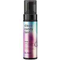 Dark Self Tanner | Disco Candy Tan - Fast, 1 Hour Sunless Tanner Mousse, Candy-Scented, Sweat-Proof & Transfer Resistant, No Fake Tan Smell, No Added Nasties, Vegan, Cruelty Free, 6.7 Fl Oz