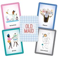 Classic Old Maid Playing Card Game - 47 Illustrated Cards!