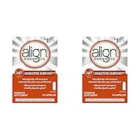 Align Probiotic, Probiotics for Women and Men, Daily Probiotic Supplement for Digestive Health*, 1 Recommended Probiotic by Doctors and Gastroenterologists‡, 42 Capsules (Pack of 2)