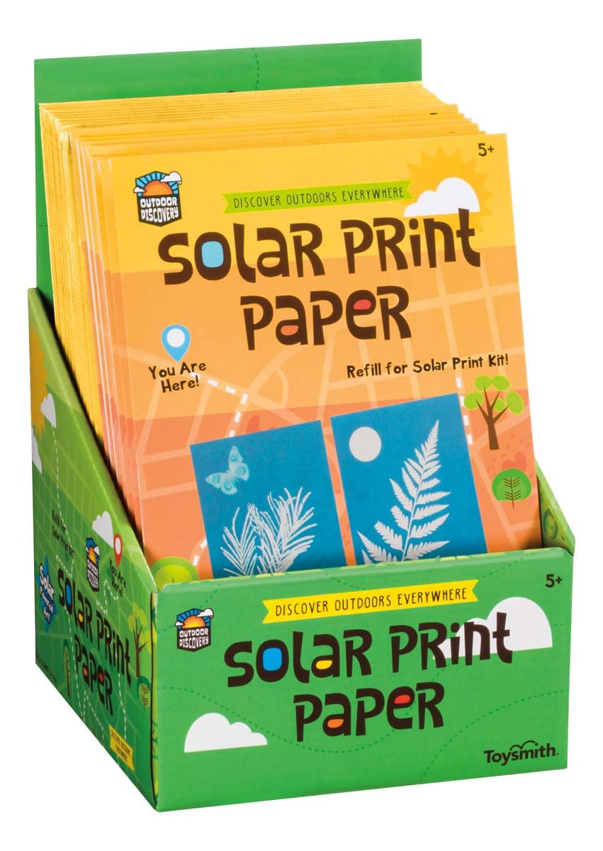 Toysmith Outdoor Discovery, Solar Print Paper, Refill for Solar Print Kit, For Boys & Girls Ages 5+