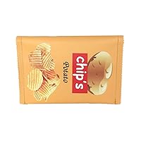 Kitsch Potato Chip Bag Clutch Pouch, Yellow