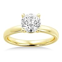 Solitaire Engagement Ring Setting 18k Yellow Gold