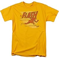 Dc Flash Speed Lines Officially Licensed Adult T Shirt Yellow
