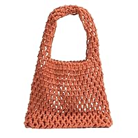 Caistre Crochet Mesh Purses for Women Summer Woven Beach Tote Bag Lightweight Foldable Hobo Handbags Travel Vacation 2024