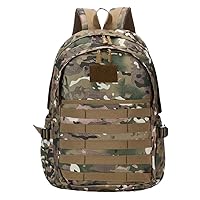 Spacious Outdoor Adventure Backpack with Numerous Compartments: Ideal for Camping, Trekking, Hunting, and Travel,, Brown, L, Camo