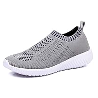 konhill Women's Slip On Walking Shoes Breathable Mesh Sneakers Work Casual Tennis Shoes