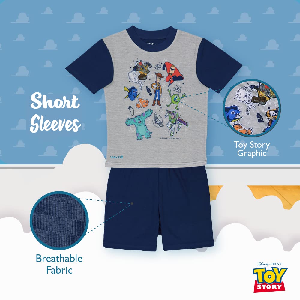 Disney Boys' Pixar Lightyear | Toys Story 4 3-Piece Loose-Fit Pajamas Set