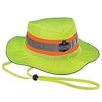 Ergodyne unisex adult Hi-vis Ranger Sun Hat, Lime, Large-X-Large US