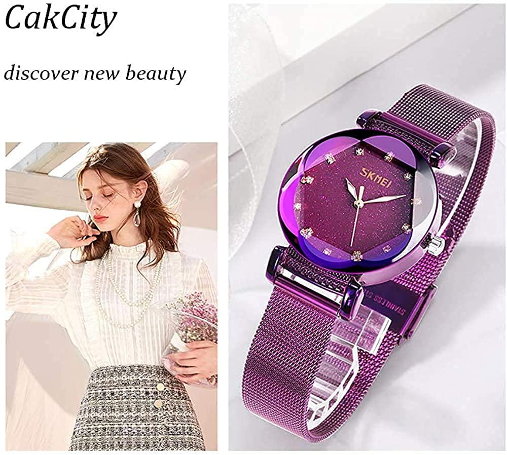 Gosasa Fashion Women Watches Luxury Diamond Watches for Women Casual Quartz Wristwatches Stainless Steel Simple Style Waterproof Elegant Ladies Watches