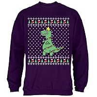 Old Glory Big Tree Rex T Rex Ugly Christmas Sweater Mens Sweatshirt