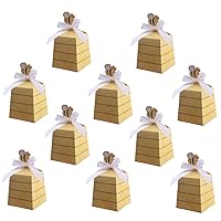 BESTOYARD 10pcs Party Favor Gift Boxes Gift Boxes Bulk Party Favor Boxes Small Gift Boxes Gifts Boxes Wedding Favors for Guests Wedding Gifts for Guests Paper Bee Trapezoidal Baby Candy Box