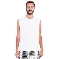American Apparel Men Power Washed Muscle Tank Size XS White