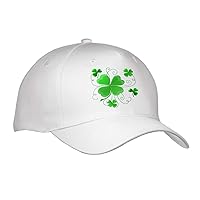 3dRose Adult Baseball Cap - Dream Essence Designs - Lucky Shamrocks for St. Patrick's Day