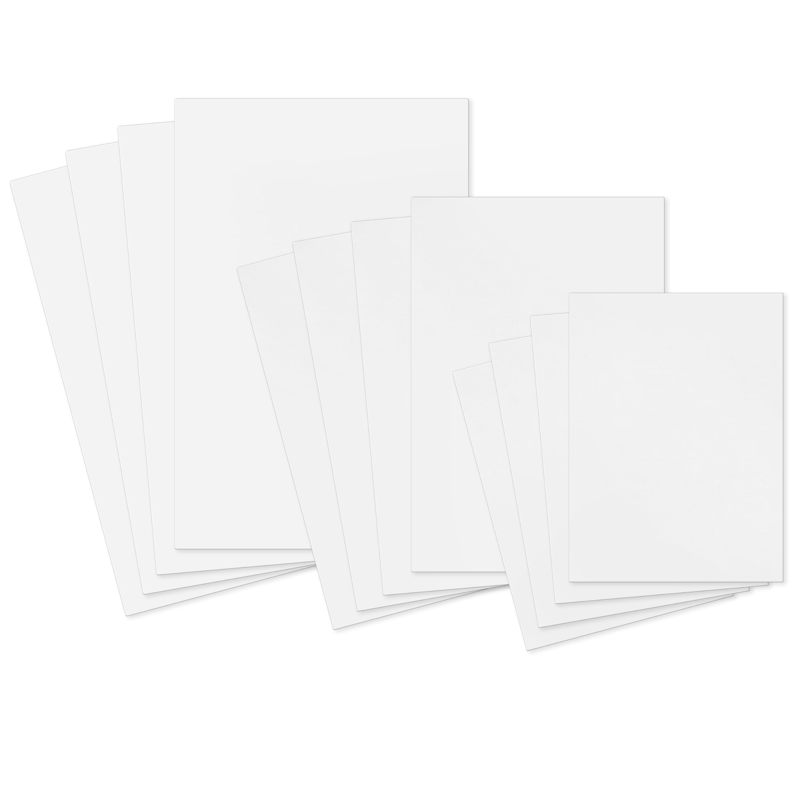 Hallmark White Gift Boxes, Assorted Sizes (12 Boxes with Lids: 4 Small 11