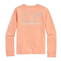 vineyard vines Girls' Vintage Whale Long-Sleeve Pocket Tee