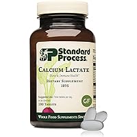 Standard Process Calcium Lactate - Immune Support and Bone Strength - Bone Health and Muscle Supplement with Magnesium and Calcium - 180 Tablets