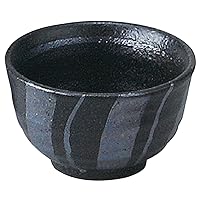 Yamasita Craft 11544190 Black Glazed Silver 4.0 Multi-Purpose Bowl, 4.8 x 4.8 x 2.9 inches (12.2 x 12.2 x 7.3 cm)