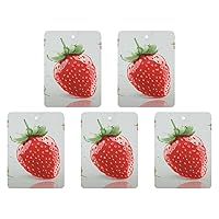 Car Air Fresheners 6 Pcs Hanging Air Freshener for Car Lovely Strawberry Aromatherapy Tablets Hanging Fragrance Scented Card for Car Rearview Mirror Accessories Scented Fresheners for Bedroom Bathroom