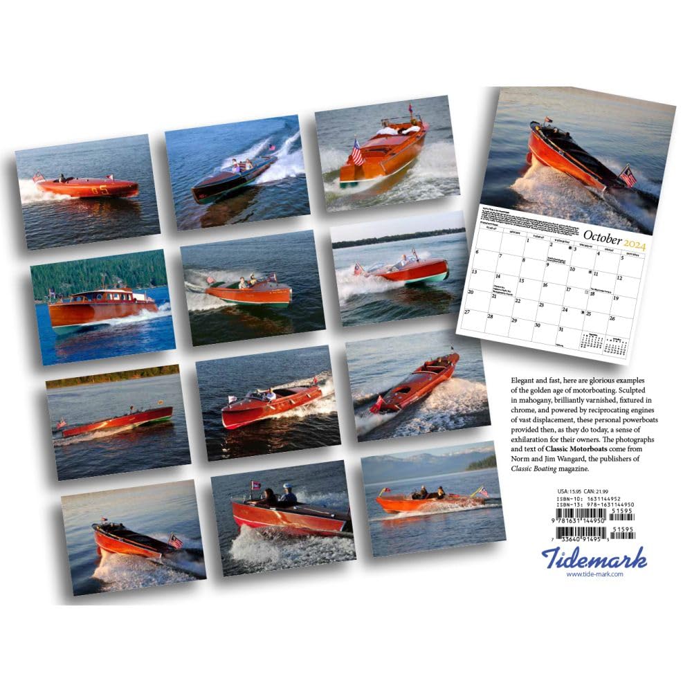 Classic Motorboats 2024 Calendar