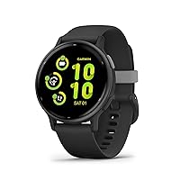 Garmin vívoactive 5, AMOLED GPS Smartwatch, All-day Health Monitoring, Advanced Fitness Features, Personalised Sleep Coaching, Music and up to 11 days battery life, Black