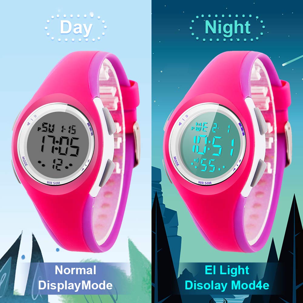 Misskt Kids Watch, Boys Sports Digital Waterproof Led Watches with Alarm Wrist Watches for Boy Girls Children