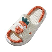 Sandals Women Dressy Summer Flat Four Seasons Cute Linen Slippers Home Non Slip Thick Soled Spring And Autumn Cotton
