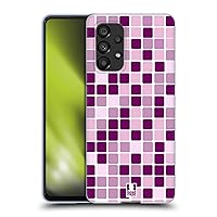 Pink Mosaic Tiles Soft Gel Case Compatible with Samsung Galaxy A53 5G (2022)