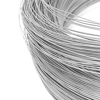 100m 304 Stainless Steel Wire Diameter 0.2/0.3/0.4/0.5/0.6/0.7/0.8mm Single Bright Steel Wire Cord Line Rustproof Handmade DIY (Color : Soft, Size : 0.4mm x 100m)
