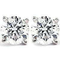 1/3 Ct TDW Diamond Studs Available in 14k White or Yellow Gold