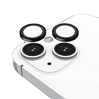Case-Mate iPhone 14 Plus/iPhone 14 Camera Lens Protector with Aluminum Rings - Double Tempered Glass - Durable, Anti-Scratch Tech - Ultra HD View with Night Shooting, Case Friendly, Easy Install