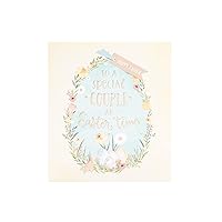 Easter Card for A Special Couple - Floral Eggs Design