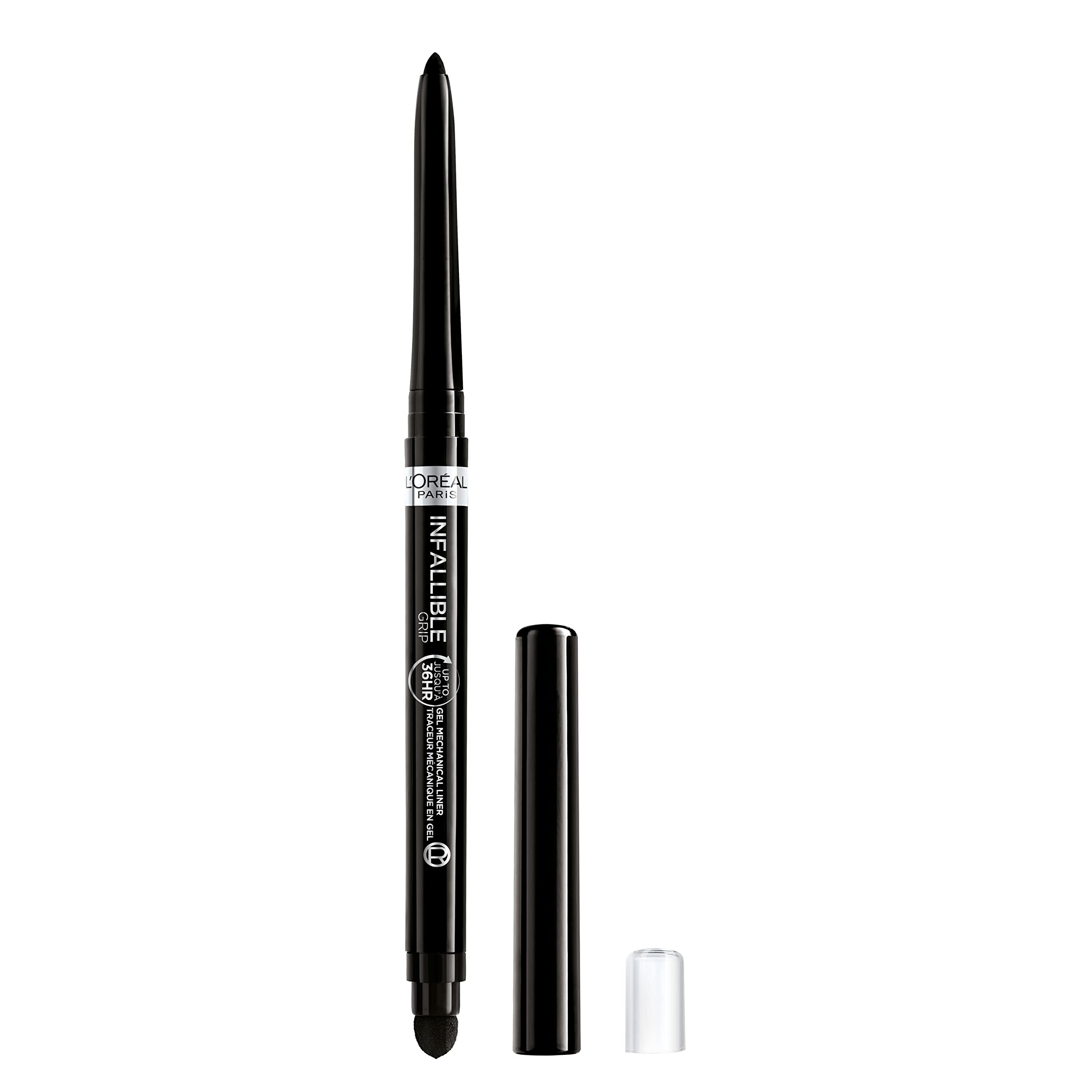 L’Oréal Paris Infallible Grip Mechanical Gel Eyeliner Pencil, Smudge-Resistant, Waterproof Eye Makeup with Up to 36HR Wear, Intense Black, 1 Kit