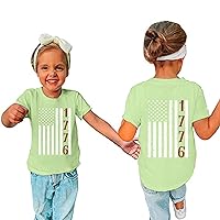 Patriotic Shirts for Teen Girls Boys T Shirt Striped Blouses Scoop Neck Tunic Tops Toddelr Boy Girl