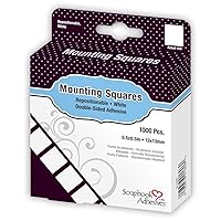 Scrapbook Adhesives by 3L Repositionable Mounting Squares, 1000-Pack