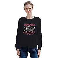 INSIDEHOME Womens Long Sleeve Fleece Sweatshirt Casual Graphic Tees Shirts Pullover Tops