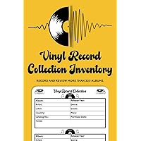 Vinyl Record Collection Inventory | Vinyl Record Collector Log Book | A Simple Way To Keep Track And Review Your Collection | Vinyl Cover Design | Small Size