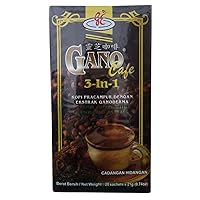 Gano Excel Cafe 3 in 1 Coffee Ganoderma Reishi Halal (1 Boxes = 20 sachets)