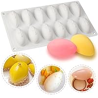 Quenelle Dessert Silicone Mold 3D Tray 12 Cavities Each 2.9x1.5x1.4 Inches