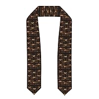 Library Bookshelf Book Print Class Of 2024 Graduation Stole Sash,Unisex 72inch Long Shawl For Academic Commencements