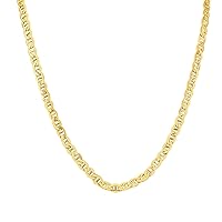 14K Yellow Gold Filled 4.9MM Mariner Link Chain with Lobster Clasp