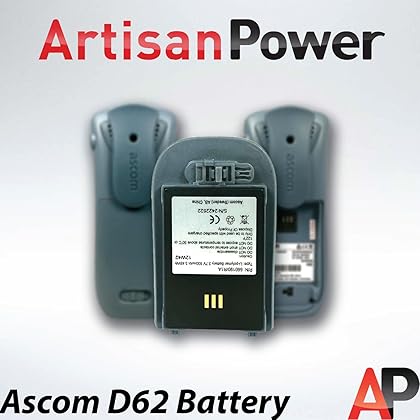 Artisan Power Ascom d62 high-Capacity Replacement Battery | Long-Lasting 1300mAh Lithium-ion Battery | Ascom D62, I62, 9d62| Rechargeable Cell for Extended Talk Time | Reliable Phone Battery