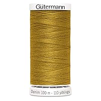 Gutermann Denim Sewing Thread, Gold, One Size