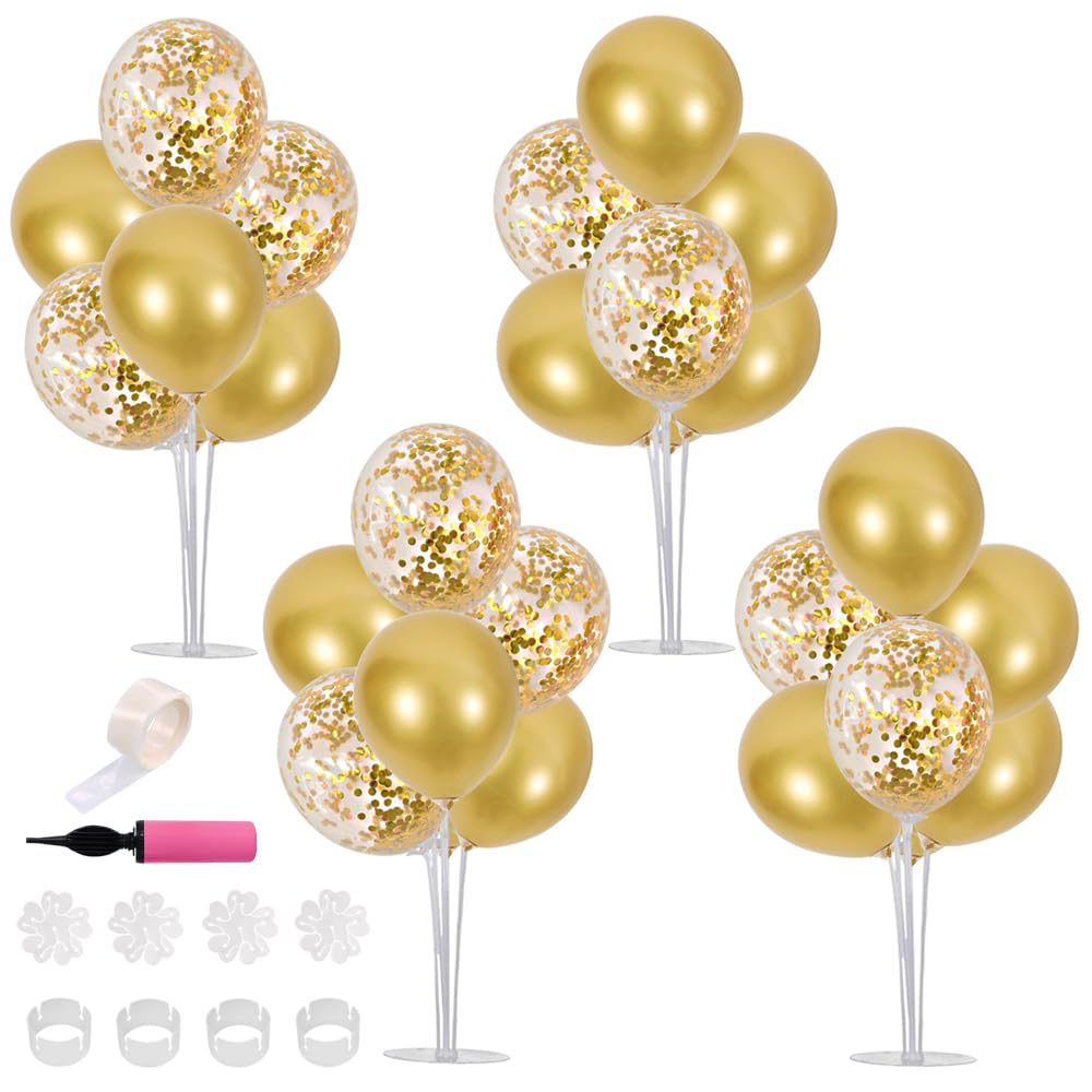 Mua TONIFUL Gold Balloon Centerpieces with Balloon Pump for Table ...