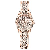 Women Fashion Crystal Watch Rhinestone Diamond Watches Luxury Female Quartz Wristwatches Ladies Iced Out Watch