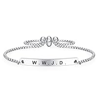 WWJD Bracelet Gifts What Would Jesus Do Link Jewelry for Women Girl